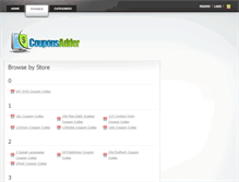 Tablet Screenshot of couponsadder.com